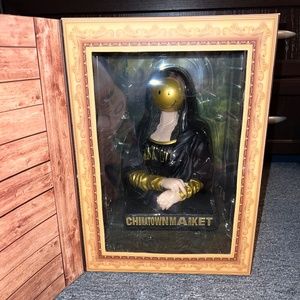 CHINATOWN MARKET x MIGHTY JAXX Smiley Mona Lisa Vinyl Collectible Art Toy NIB